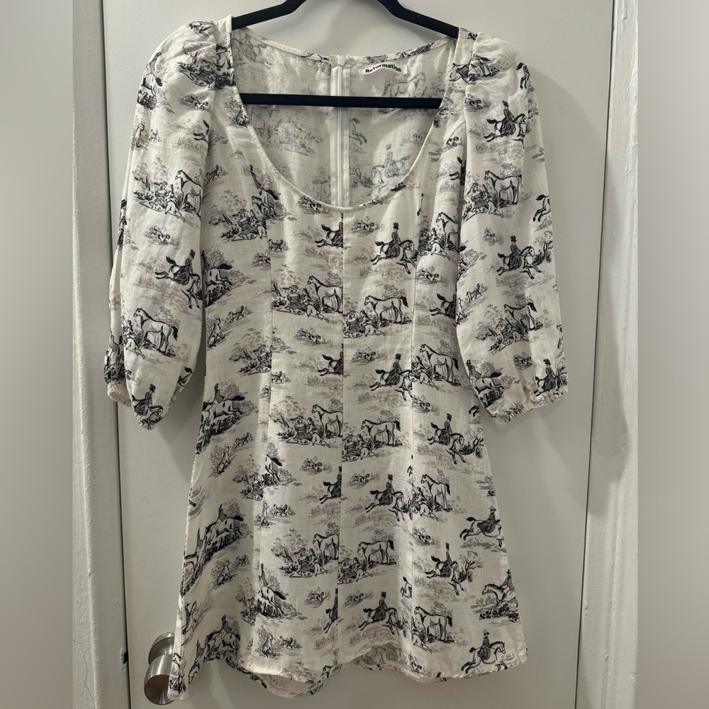 Reformation Maxine Dress in Britannia, Size 0